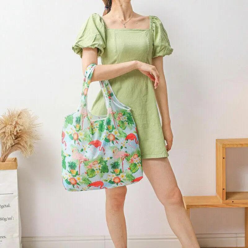 Reusable Foldable Light Waterproof Shopping Bags Carry bag Grocery Big - B-25