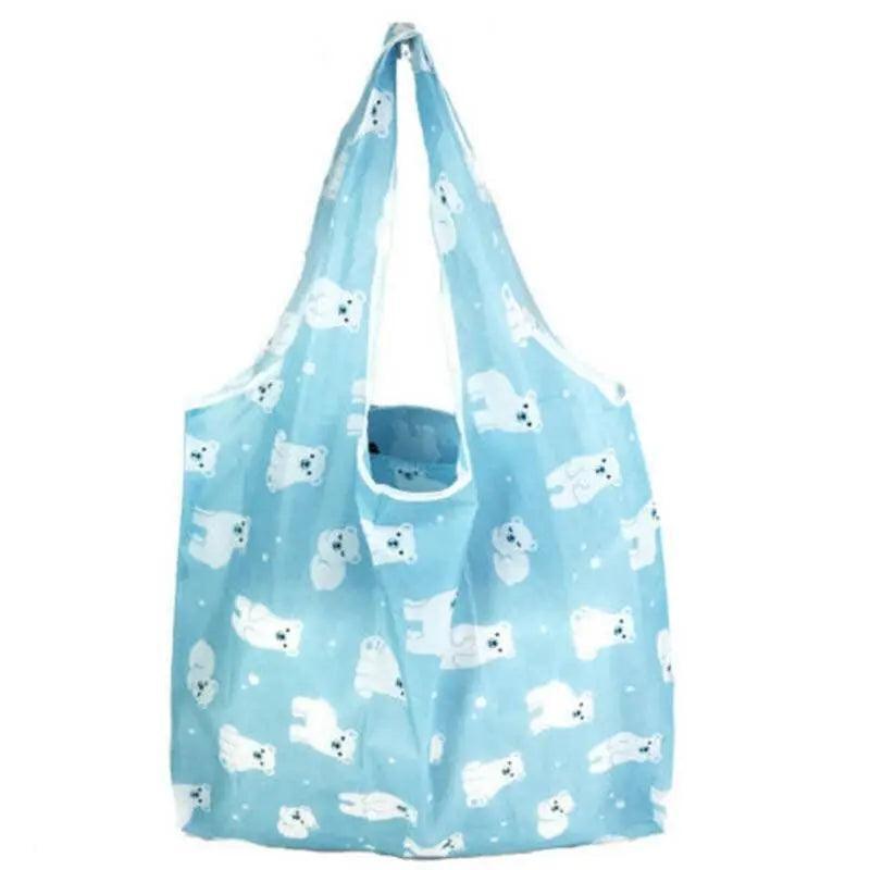 Reusable Foldable Light Waterproof Shopping Bags Carry bag Grocery Big - B-33