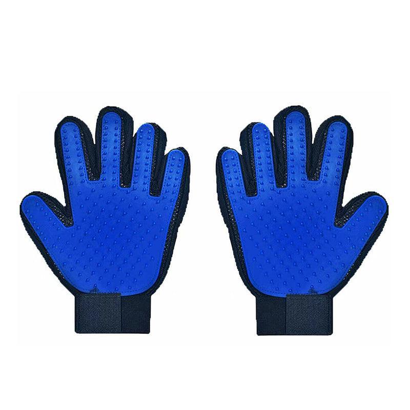 Pet Dog Cat Massage Hair Removal Grooming Comb Touch Cleaning Brush Magic Glove - Green Right Hand