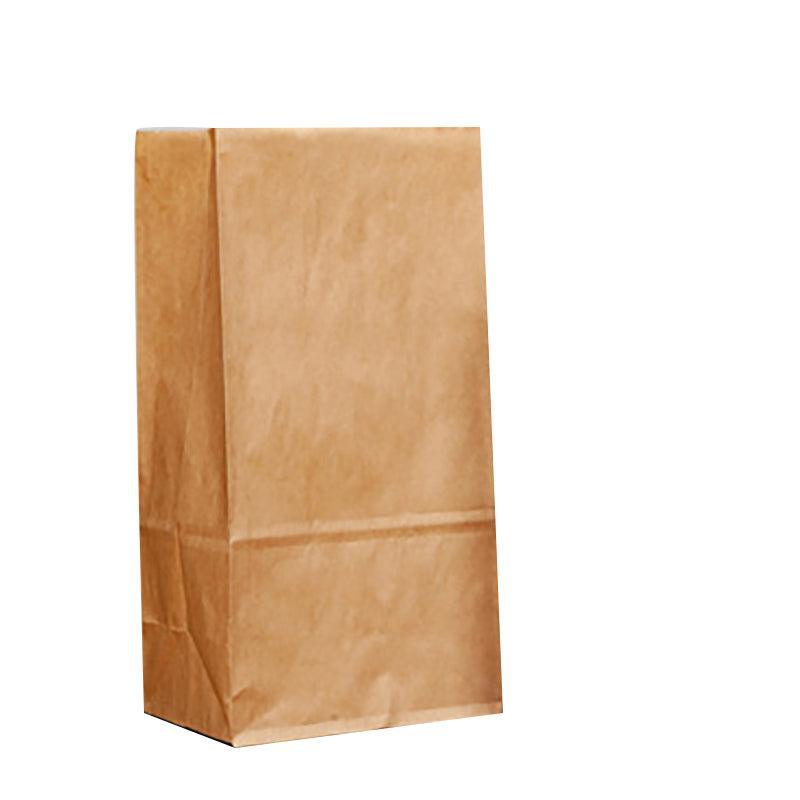 Brown Kraft Paper Bags Take Away Food Lolly Grocery Buffet Craft Gift Market Bag - 9 X 5.5 X 17CM