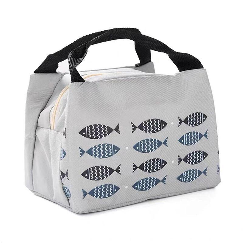 Portable Insulated Thermal Lunch Box Carry Tote Picnic Case Storage Bag 21x17x15cm - B04 (21x17x15cm)