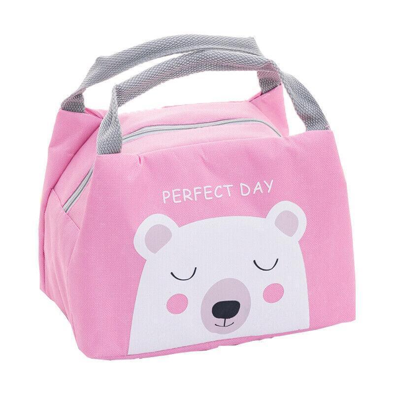 Portable Insulated Thermal Lunch Box Carry Tote Picnic Case Storage Bag 21x17x15cm - B04 (21x17x15cm)