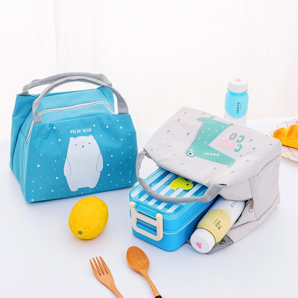 Portable Insulated Thermal Lunch Box Carry Tote Picnic Case Storage Bag 21x17x15cm - C02 (21x17x15cm)