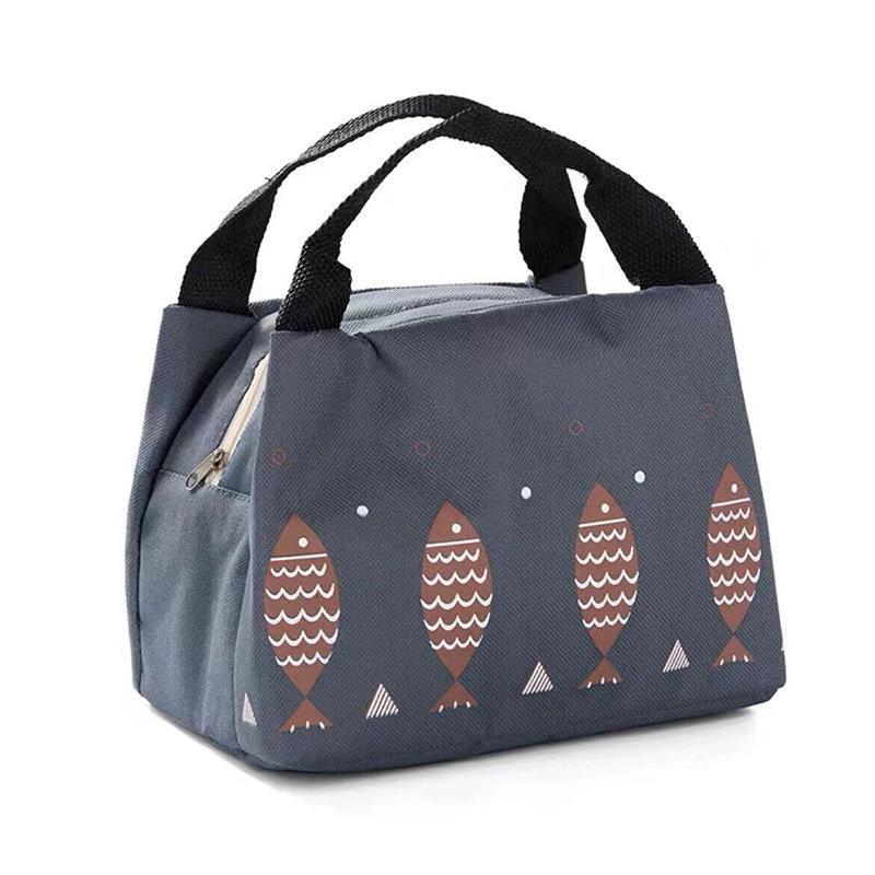 Portable Insulated Thermal Lunch Box Carry Tote Picnic Case Storage Bag 21x17x15cm - C05 (21x17x15cm)