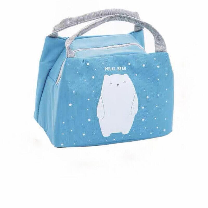 Portable Insulated Thermal Lunch Box Carry Tote Picnic Case Storage Bag 21x17x15cm - C06 (21x17x15cm)