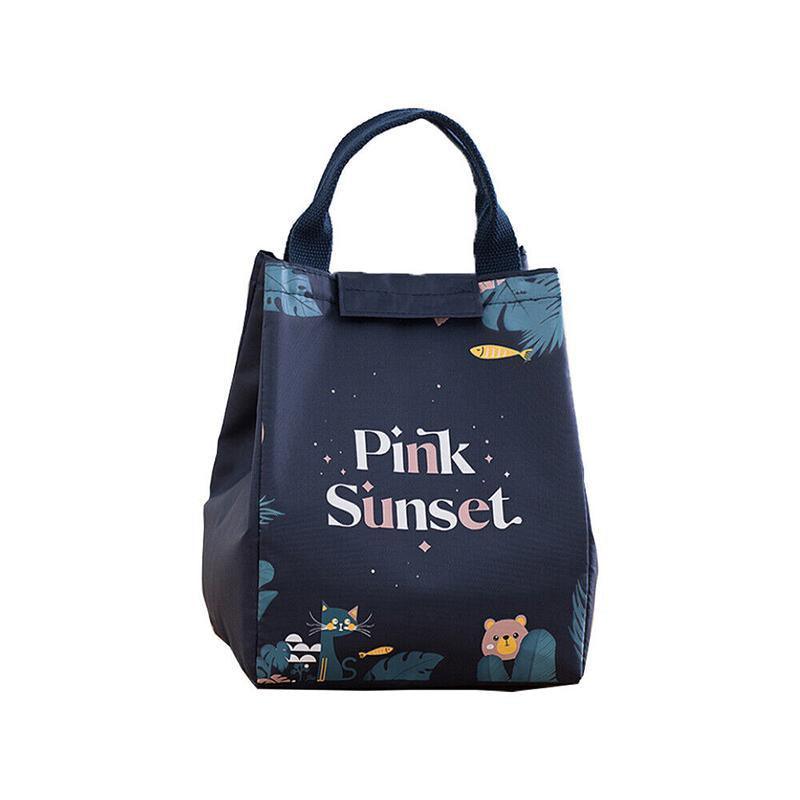 Portable Insulated Thermal Lunch Box Carry Tote Picnic Case Storage Bag 18x24x15cm - E04 (18x24x15cm)