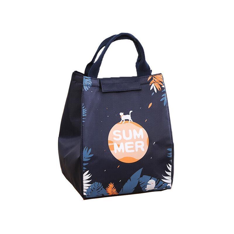 Portable Insulated Thermal Lunch Box Carry Tote Picnic Case Storage Bag 18x24x15cm - E08 (18x24x15cm)