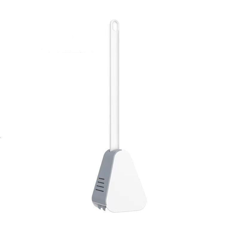 Golf Toilet Brush Long-Handled Toilet Brush Wall-Mounted Silicone Toilet Brush - Black