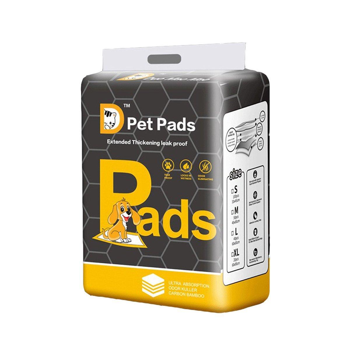 Bamboo Charcoal Deodorant Pet Pads Wholesale for Dogs Cats Fragrant - L-40PCS 60*60cm