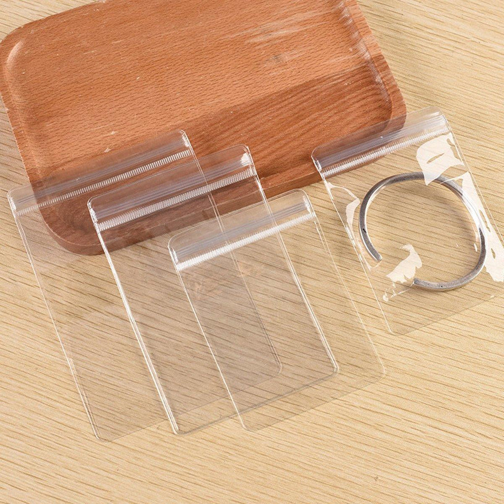 100pcs PVC Self-Sealing Jewelry Bags Anti-Oxidation Storage Dustproof Bags - 7*10cm