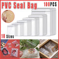 100pcs PVC Self-Sealing Jewelry Bags Anti-Oxidation Storage Dustproof Bags - 9*13cm