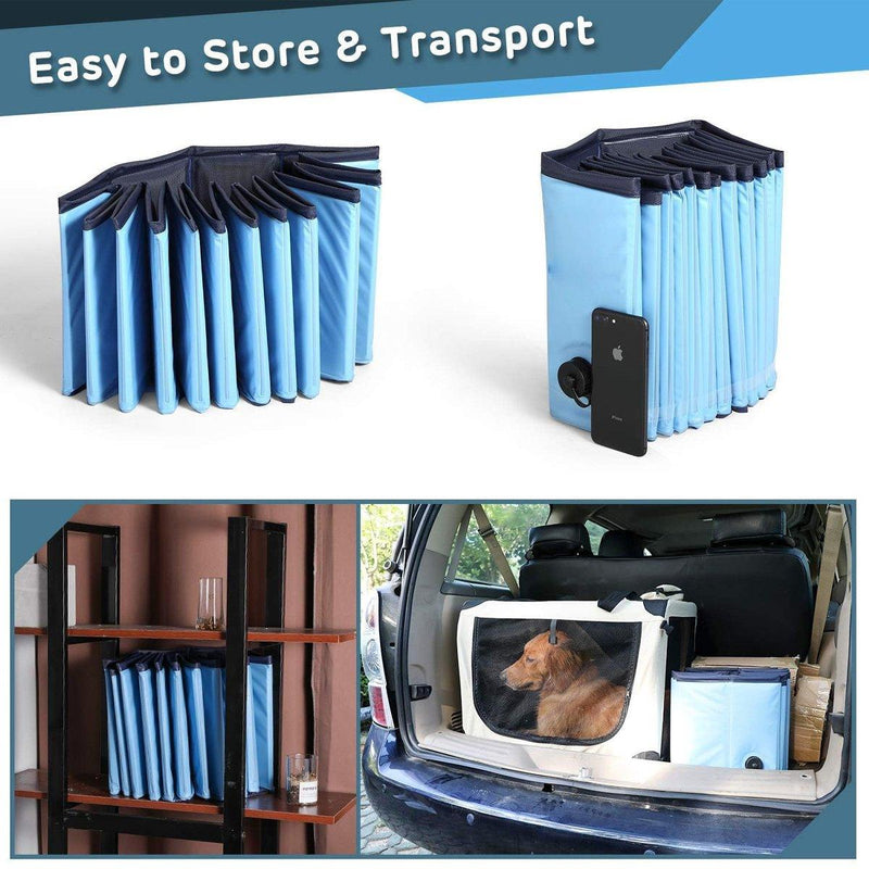 Pet Swimming Pool Foldable Portable Pool for Dogs Outdoor Summer Play - Grey-80x20cm
