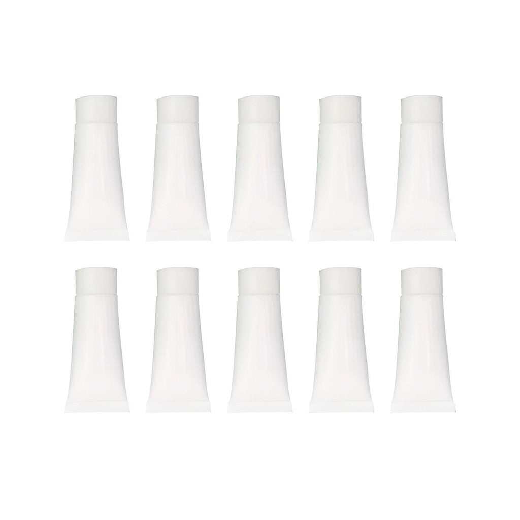 10x Soft Cosmetic Tubes for Face Wash Hand Cream Lotion Packaging Containers - 10ml