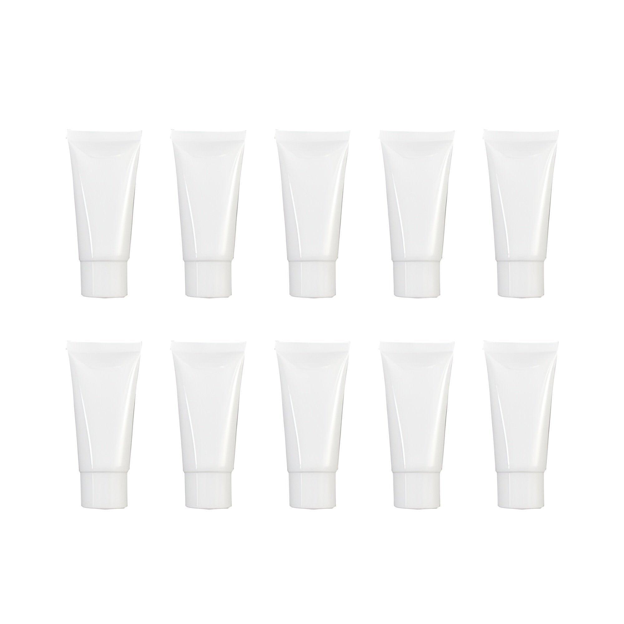 10x Soft Cosmetic Tubes for Face Wash Hand Cream Lotion Packaging Containers - 20ml