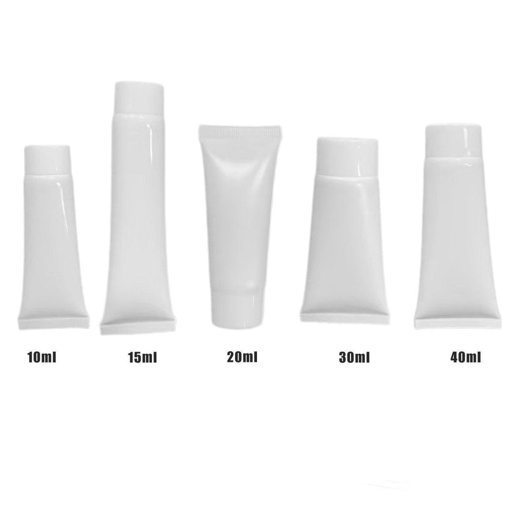 10x Soft Cosmetic Tubes for Face Wash Hand Cream Lotion Packaging Containers - 40ml