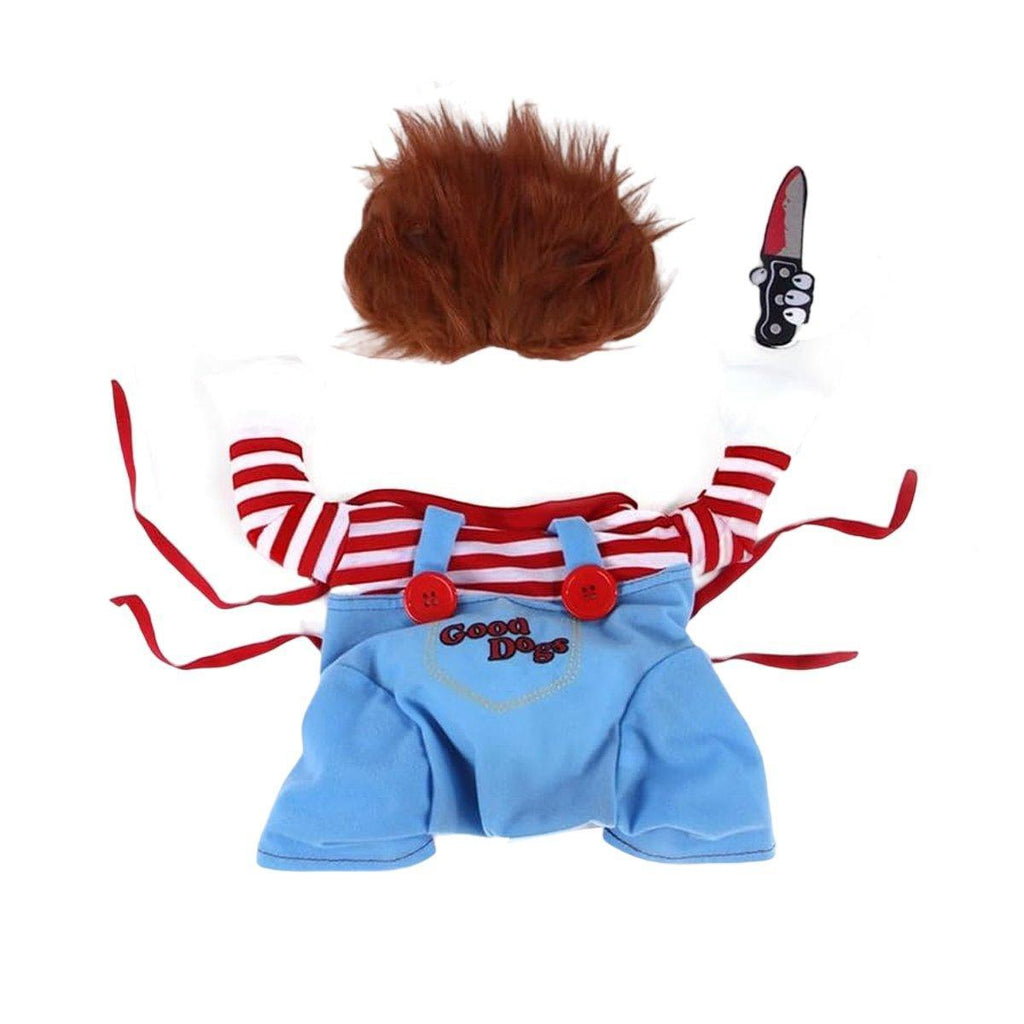Halloween Dog Costume Pet Accessories Funny Dress Up for Small Medium Dogs - Deadly Doll-XL