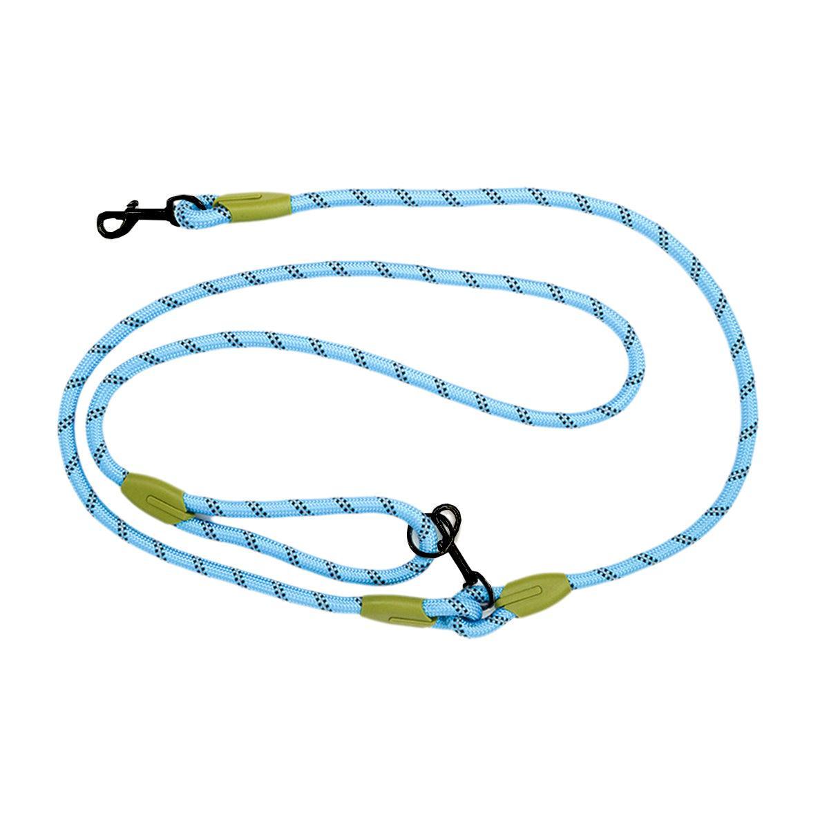 Adjustable Diagonal Dog Walking Leash Hands Free Crossbody Pet Lead Dogs - Black
