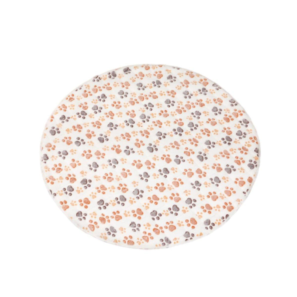 Waterproof Dog Pads Round Diaper Pads Pet Training Pads for Puppies and Dogs - White-35cm