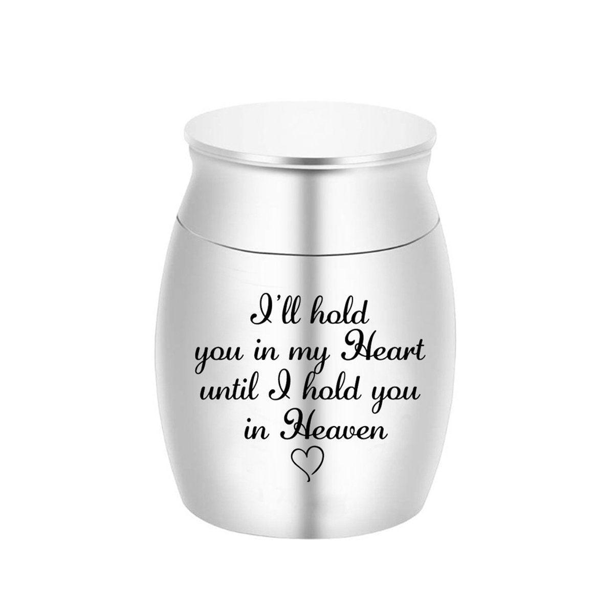 Cremation Urn Holder for Ashes Small Dog Cat Pet Memorial Keepsake Box Funeral - Black