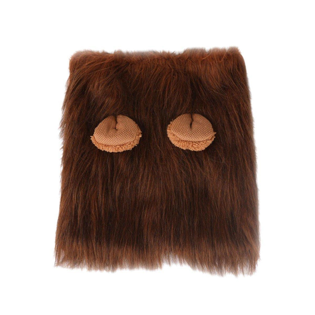 Lion Costume Mane Wig Large Dog Fancy Dress Up Party for Pet Halloween Clothes - Coffee-M