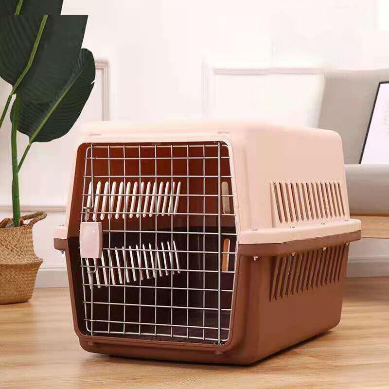 M Size Dog Cat Rabbit Portable Tote Crate Pet Carrier Kennel Travel Airline Carry Bag - Black