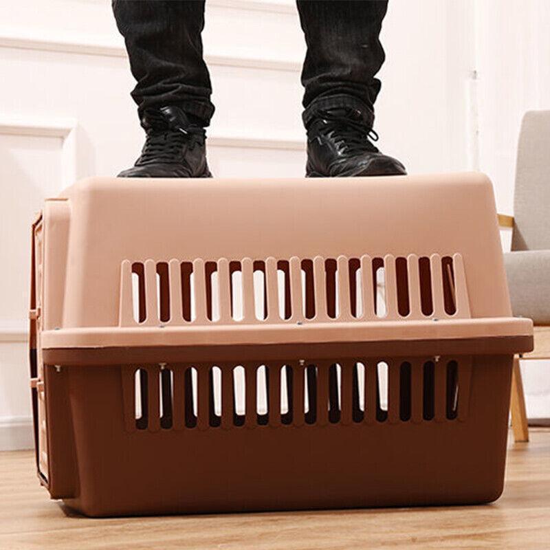 S Size Dog Cat Rabbit Portable Tote Crate Pet Carrier Kennel Travel Airline Carry Bag - Blue