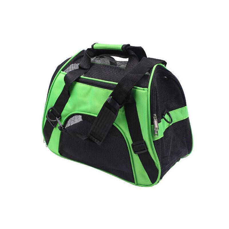 Pet Carrier Bag Portable Large Cat Dog Comfort Tote Travel Bag Airline Approved - Black
