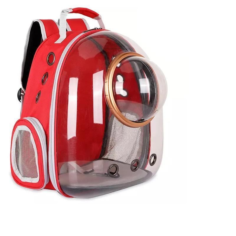 Travel Space Capsule Dog Cat Bag Breathable Outdoor Pet Backpack Carrier - Black
