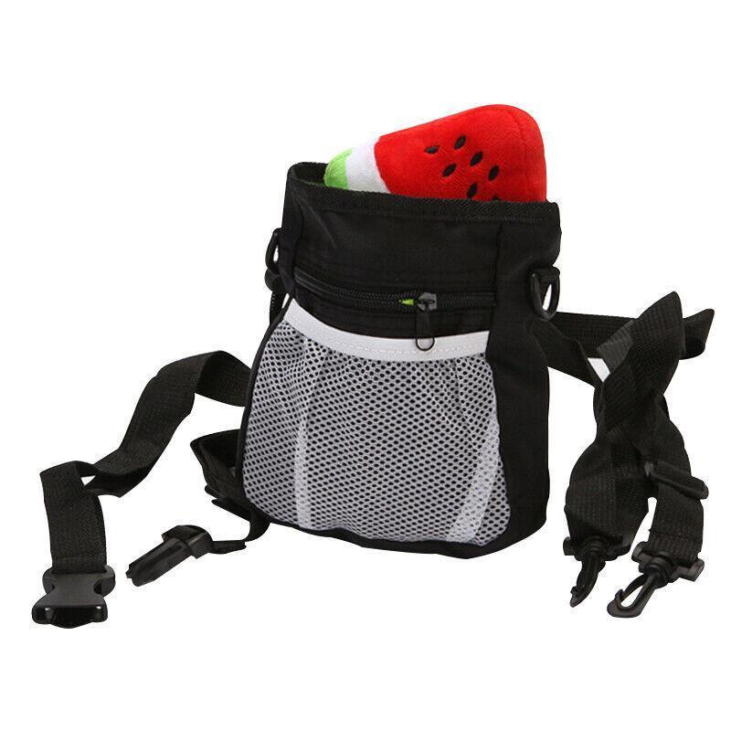 Dog Training Treat Pouch Pet Snack Bag Large Capacity Puppy Waist Bags Agility - Grey