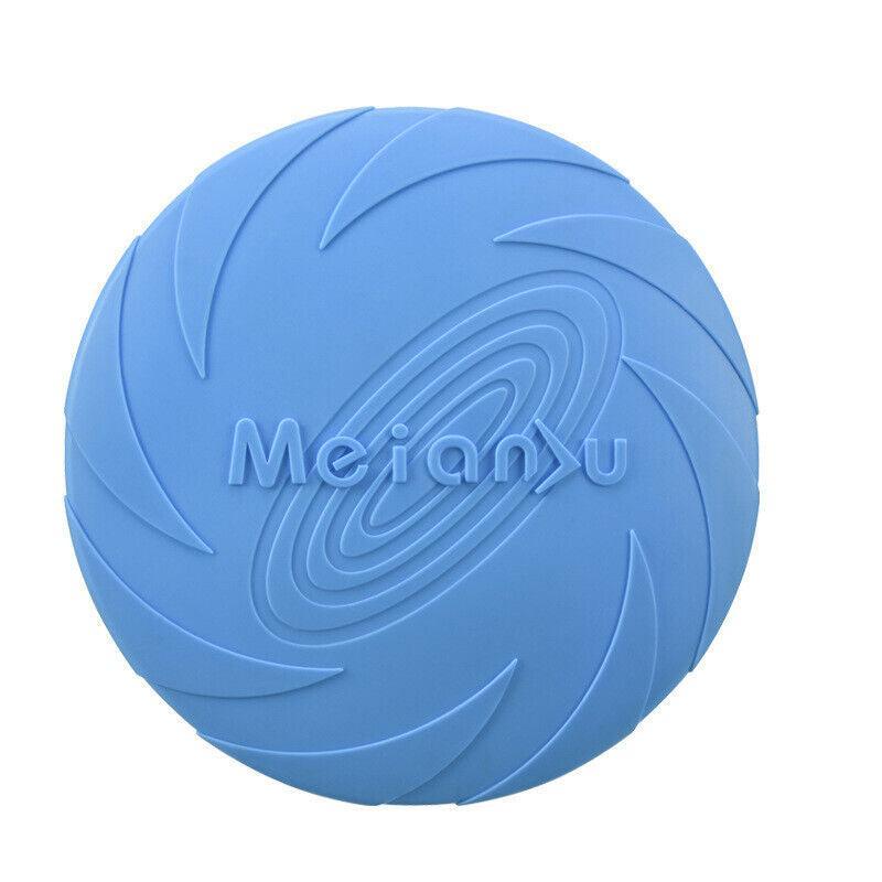 Frisbee Toy for Dogs Outdoor Fetch Training Soft Rubber Pet Flying Disc 18cm - Red