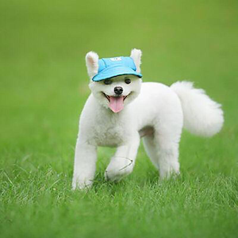 Dog Baseball Cap Outdoor Pet Sun Hat Summer Canvas Visor Puppy XL - Black