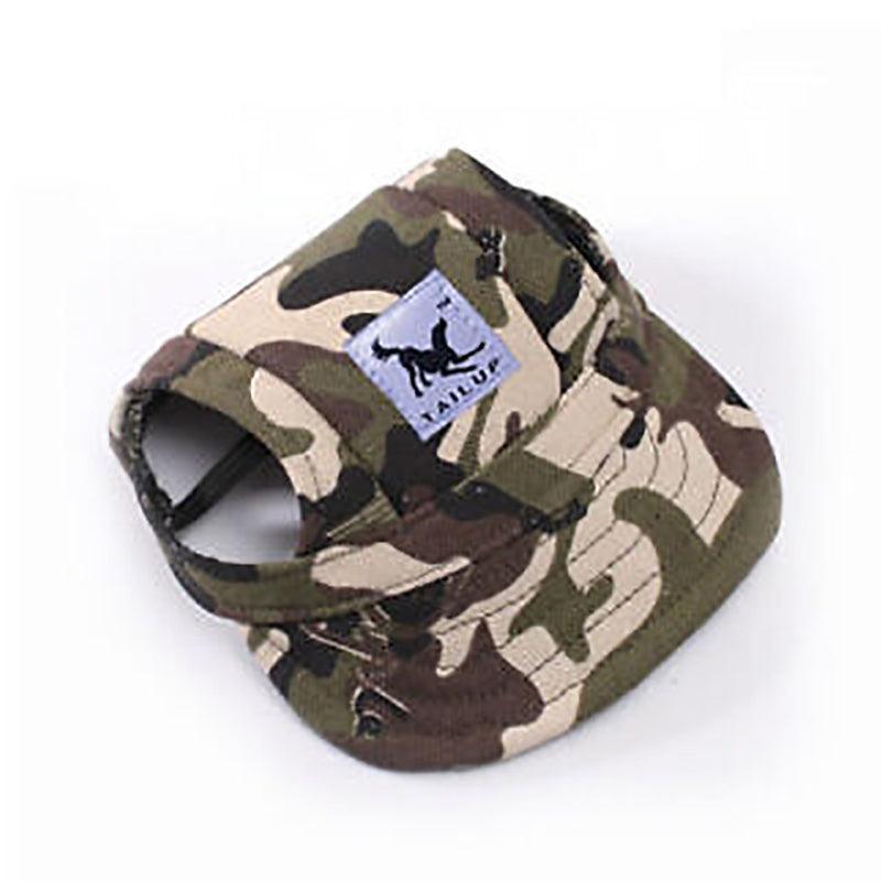 Dog Baseball Cap Outdoor Pet Sun Hat Summer Canvas Visor Puppy XL - Blue
