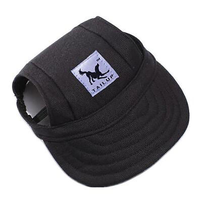 Dog Baseball Cap Outdoor Pet Sun Hat Summer Canvas Visor Puppy M Size - Denim Blue