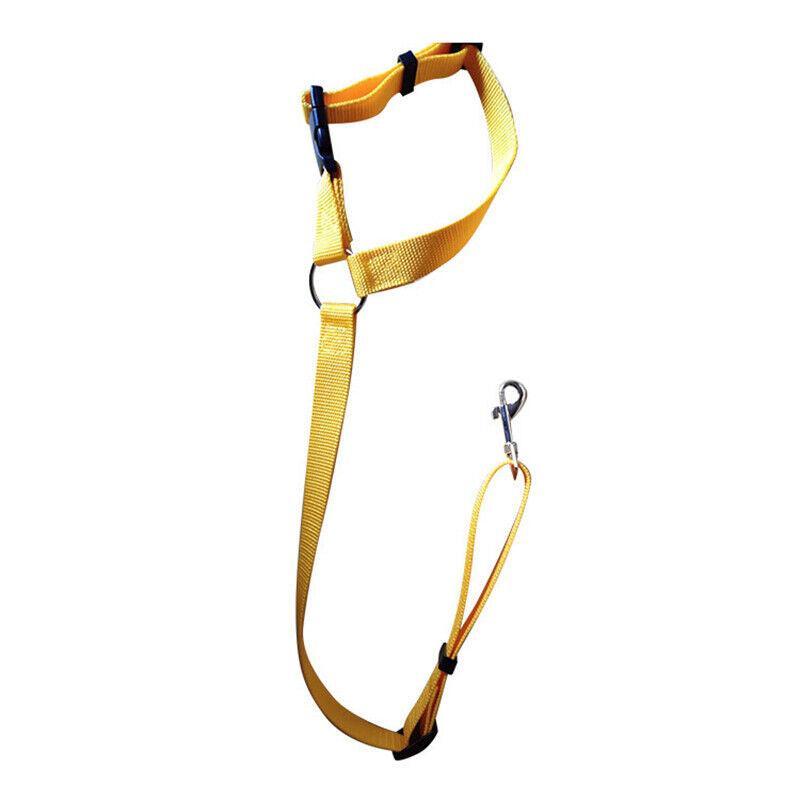Adjustable Pet Dog Car Clip Lead Harness Strap for Vehicle Travel Restraint Use - Green