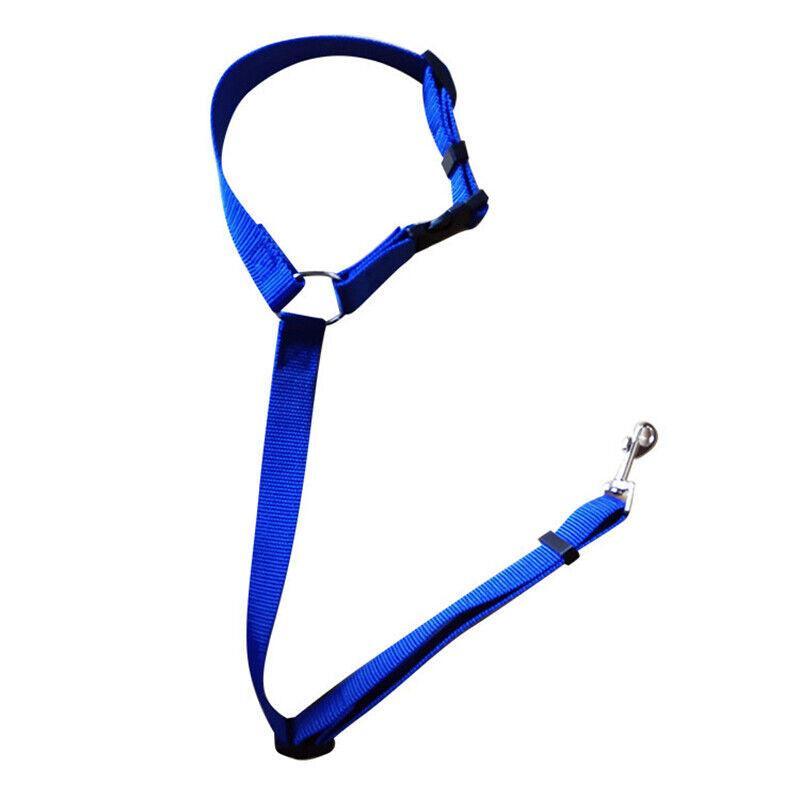 Adjustable Pet Dog Car Clip Lead Harness Strap for Vehicle Travel Restraint Use - Pink