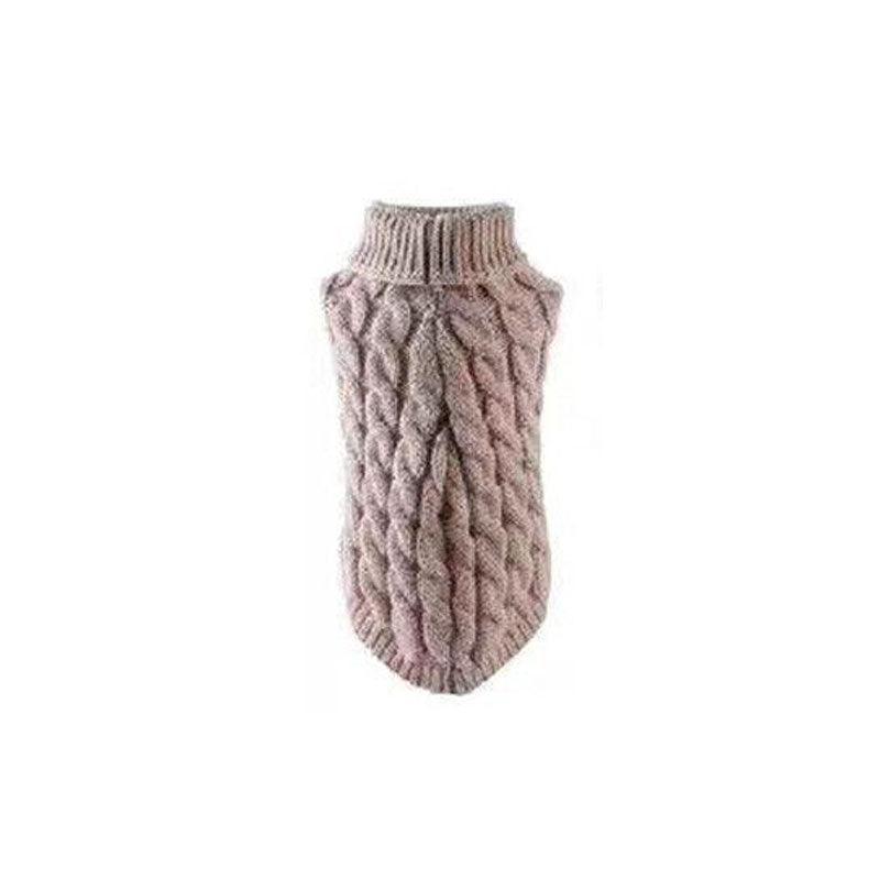 Puppy Dog Jumper Winter Warm Knitted Sweater Pet Clothes Small Dogs Coat Thermal L Size - Blue