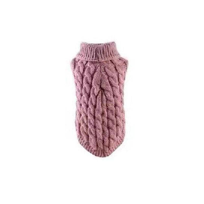 Puppy Dog Jumper Winter Warm Knitted Sweater Pet Clothes Small Dogs Coat Thermal M Size - Blue