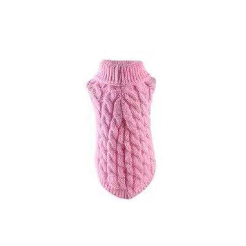 Puppy Dog Jumper Winter Warm Knitted Sweater Pet Clothes Small Dogs Coat Thermal M Size - Blue