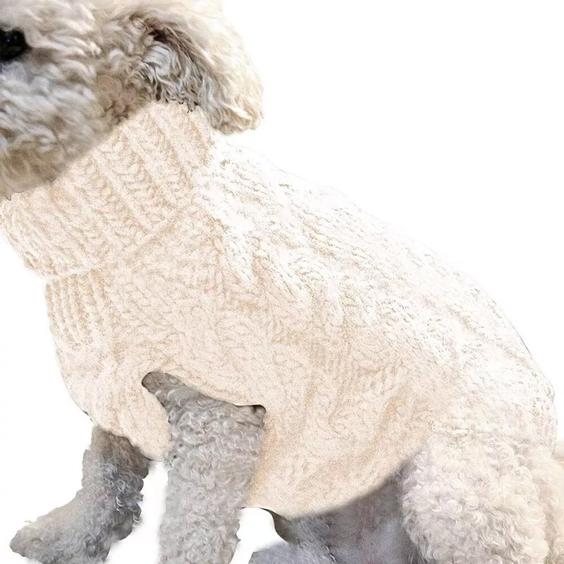 Puppy Dog Jumper Winter Warm Knitted Sweater Pet Clothes Small Dogs Coat Thermal S Size - Blue