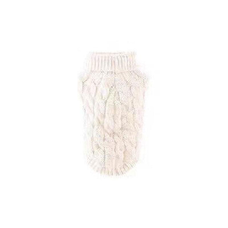Puppy Dog Jumper Winter Warm Knitted Sweater Pet Clothes Small Dogs Coat Thermal L Size - Pink