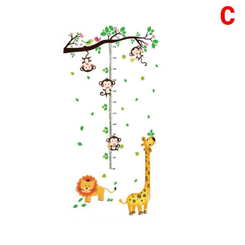 Removable Wall Height Chart Sticker Growth Measurement Ruler Decal for Wall Decor - F