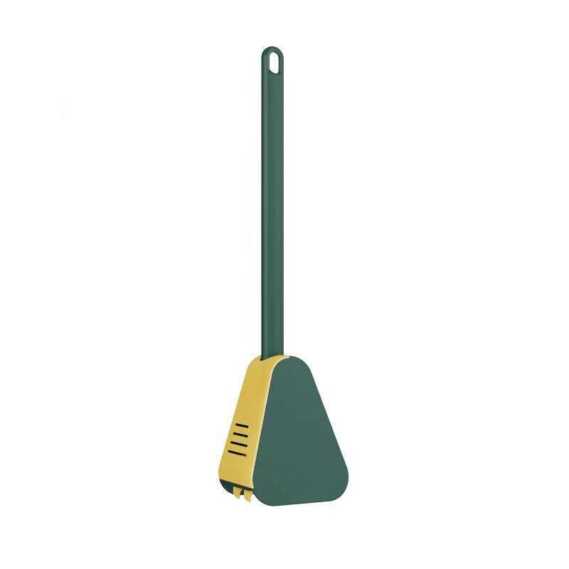 Golf Toilet Brush Long-Handled Toilet Brush Wall-Mounted Silicone Toilet Brush - Green