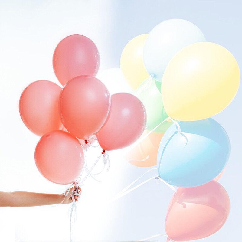 100PCS 10 Inch Latex Balloons Party Decorations Birthday Wedding Balloon Solid Colour - Lake Blue