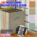 100 Pockets Mini Album for Fujifilm Instax Instant Photos - Yellow