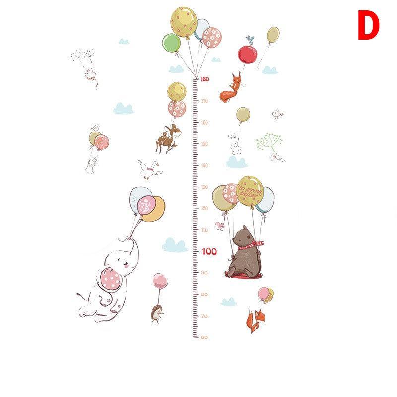 Removable Wall Height Chart Sticker Growth Measurement Ruler Decal for Wall Decor - H