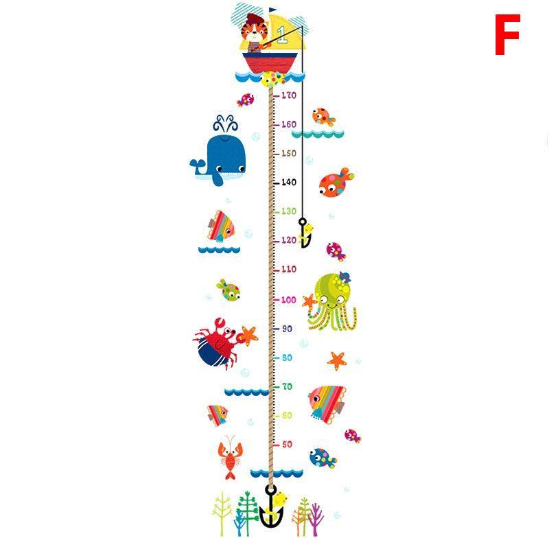 Removable Wall Height Chart Sticker Growth Measurement Ruler Decal for Wall Decor - H