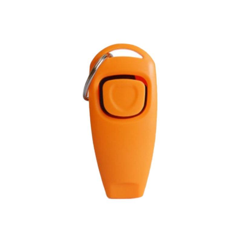 Dog Whistle and Clicker Set for Training Stop Barking Obedience Tool Combo - Pink