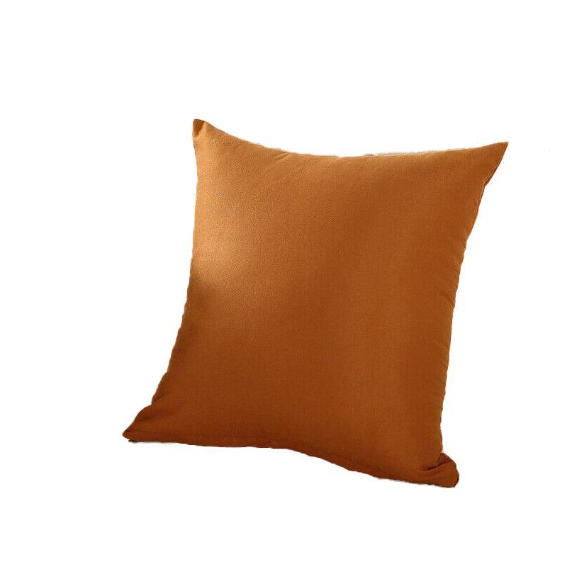 40x40cm Multicoloured Plain Solid Colour Cushion Cover Covers Decorative Pillow Case - Beige