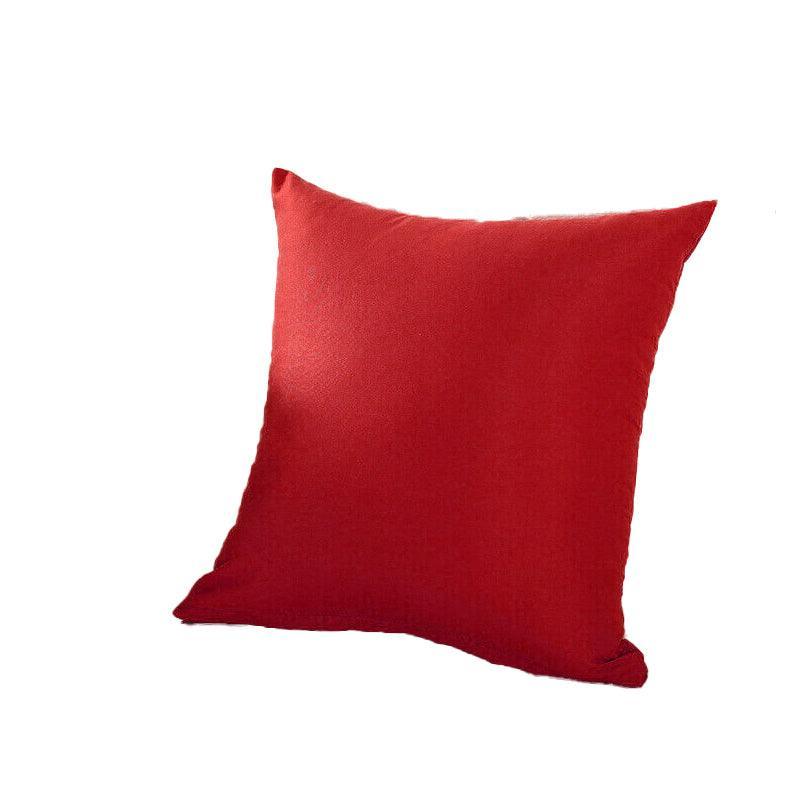 40x40cm Multicoloured Plain Solid Colour Cushion Cover Covers Decorative Pillow Case - Beige