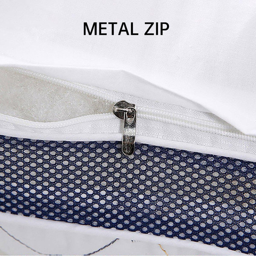 1/2PCS Hotel Style Polyester Fibre Pillow Washable High Rebound Support - 600g-2pcs